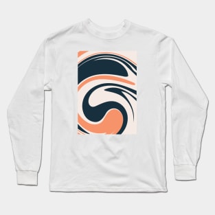 Abstract Waves Long Sleeve T-Shirt